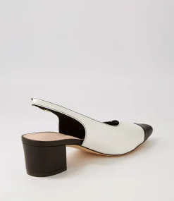 Amedeo Black White Multi Heels
