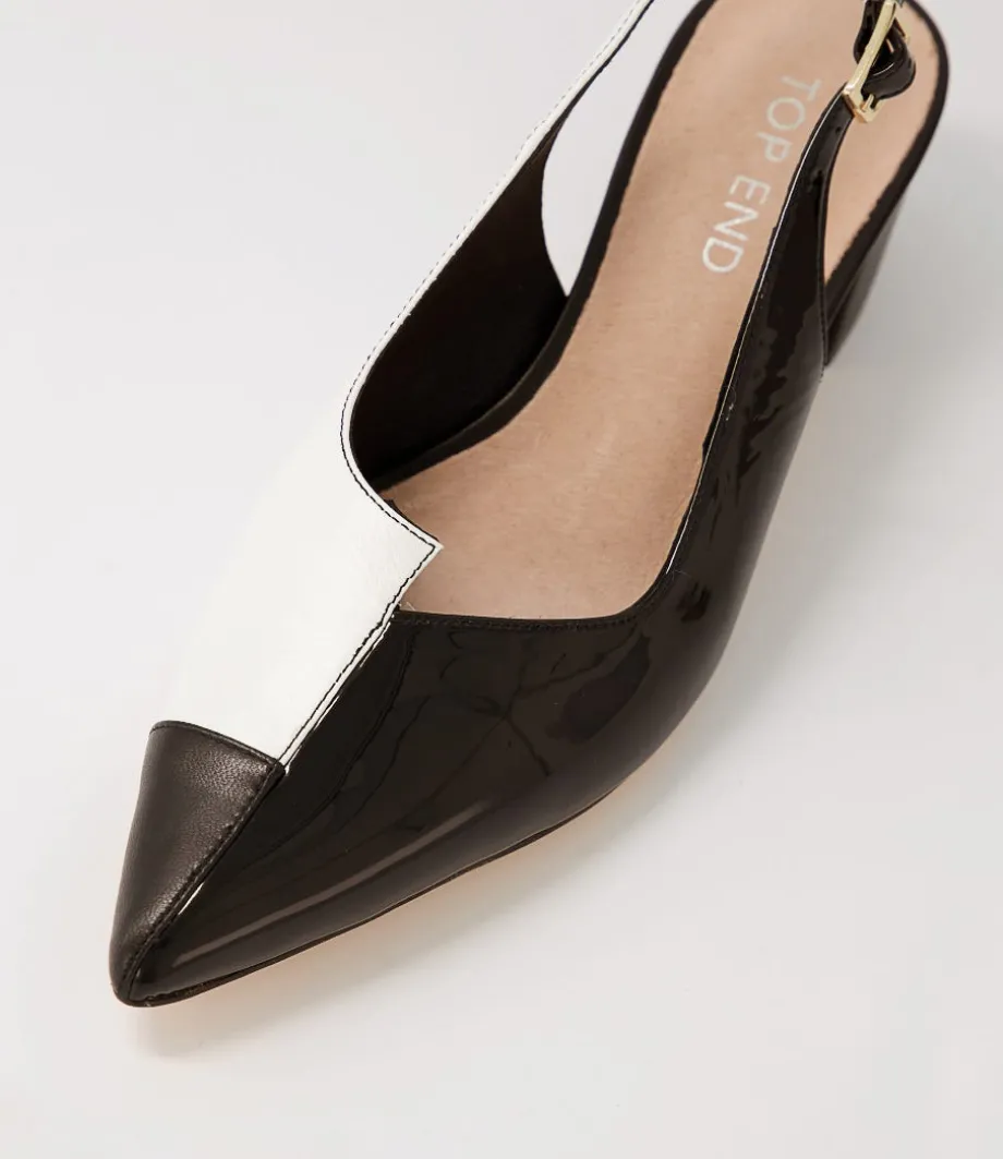 Amedeo Black White Multi Heels