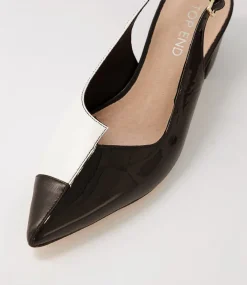 Amedeo Black White Multi Heels
