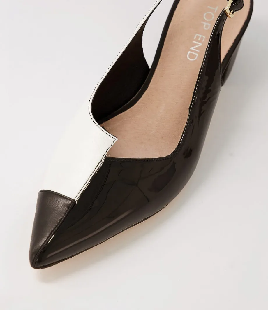 Amedeo Black White Multi Heels