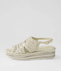 Amiri Platinum Rope Woven Sandals