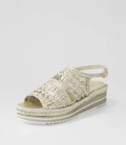 Amiri Platinum Rope Woven Sandals