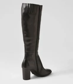 Ammies Black Leather Knee High Boots
