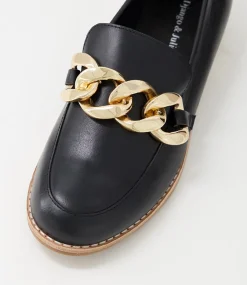 Ampard Black Leather Loafers