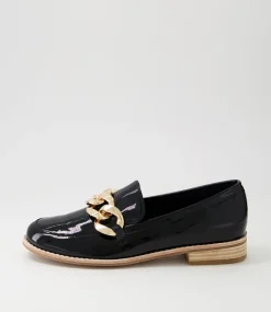 Ampard Black Patent Leather Loafers