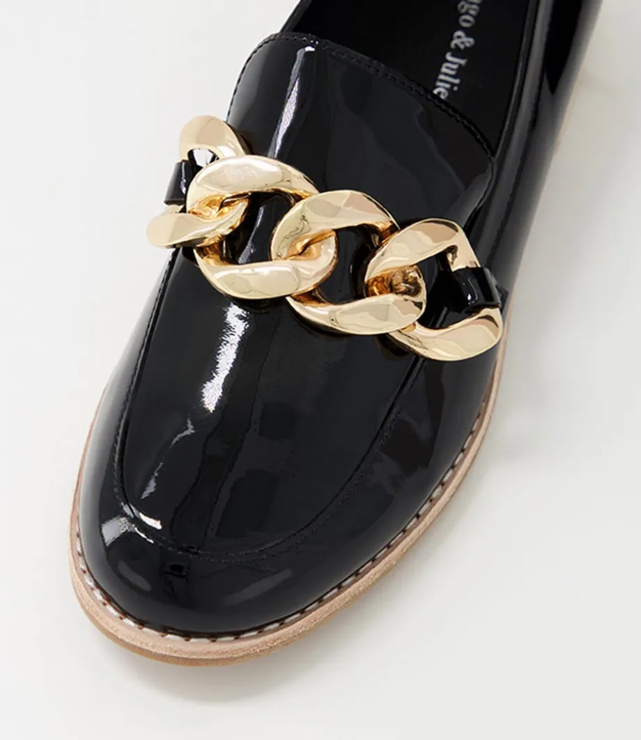 Ampard Black Patent Leather Loafers