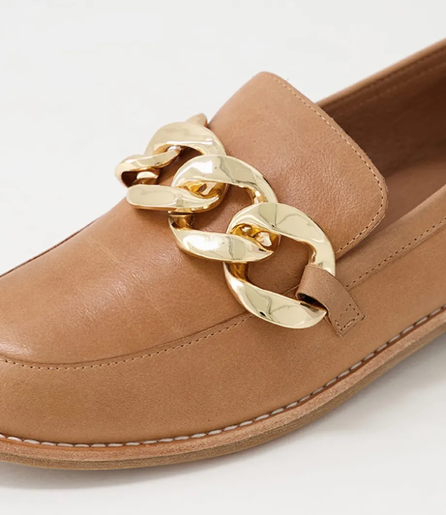 Ampard Cappuccino Leather Loafers
