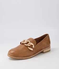 Ampard Tan Leather Loafers
