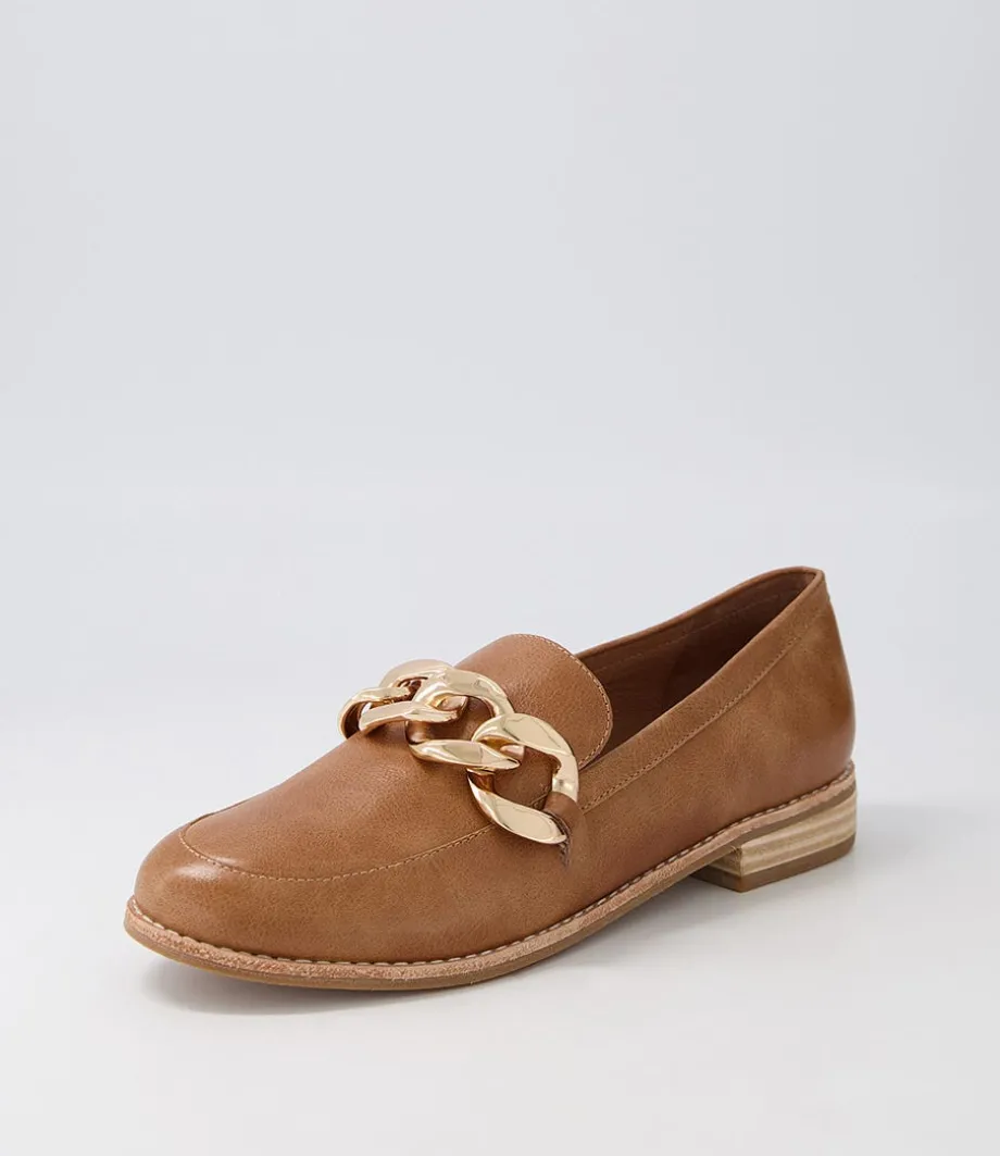 Ampard Tan Leather Loafers