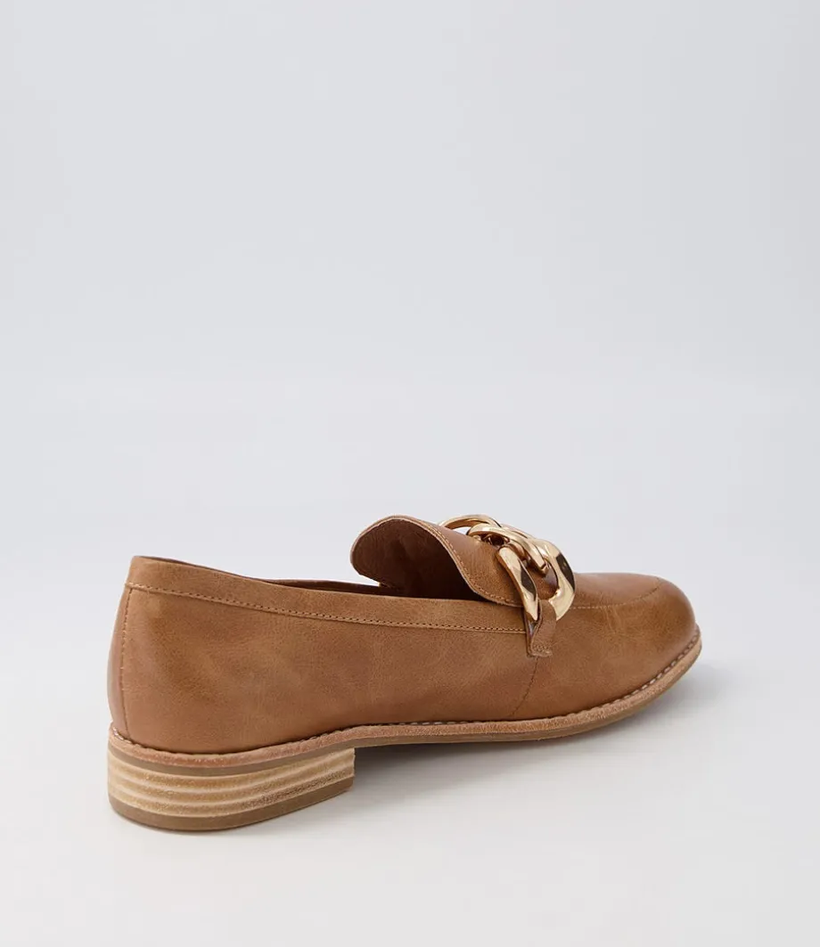 Ampard Tan Leather Loafers