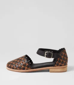 Ashby Black Tan Leather Mary Janes