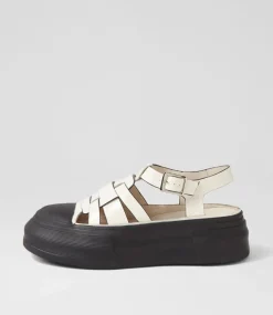 Askery Off White Black Patent Leather Sneakers