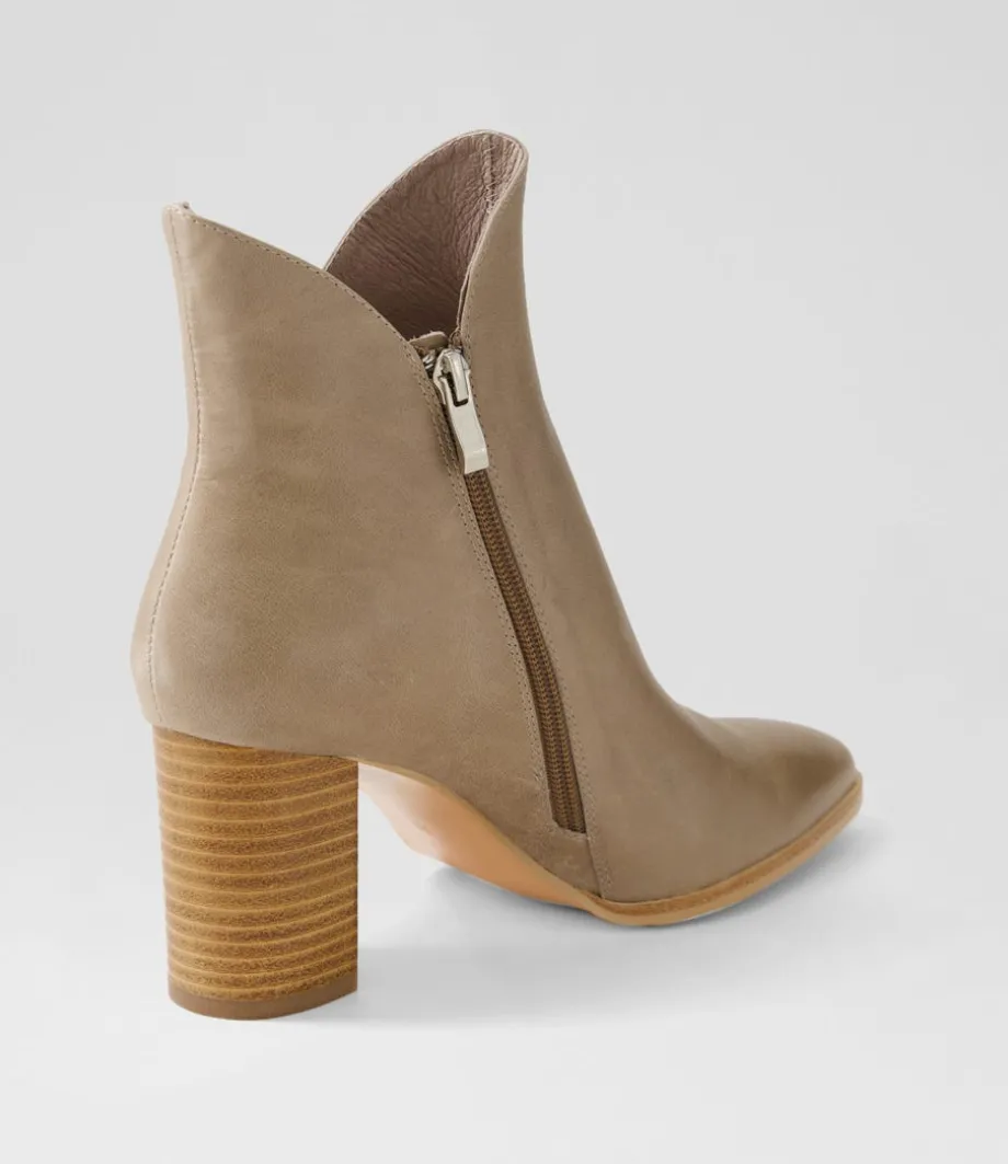 Astronomy Smoke Leather Ankle Boots