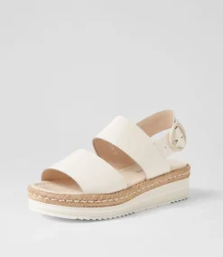 Atha Ivory Patent Leather Sandals