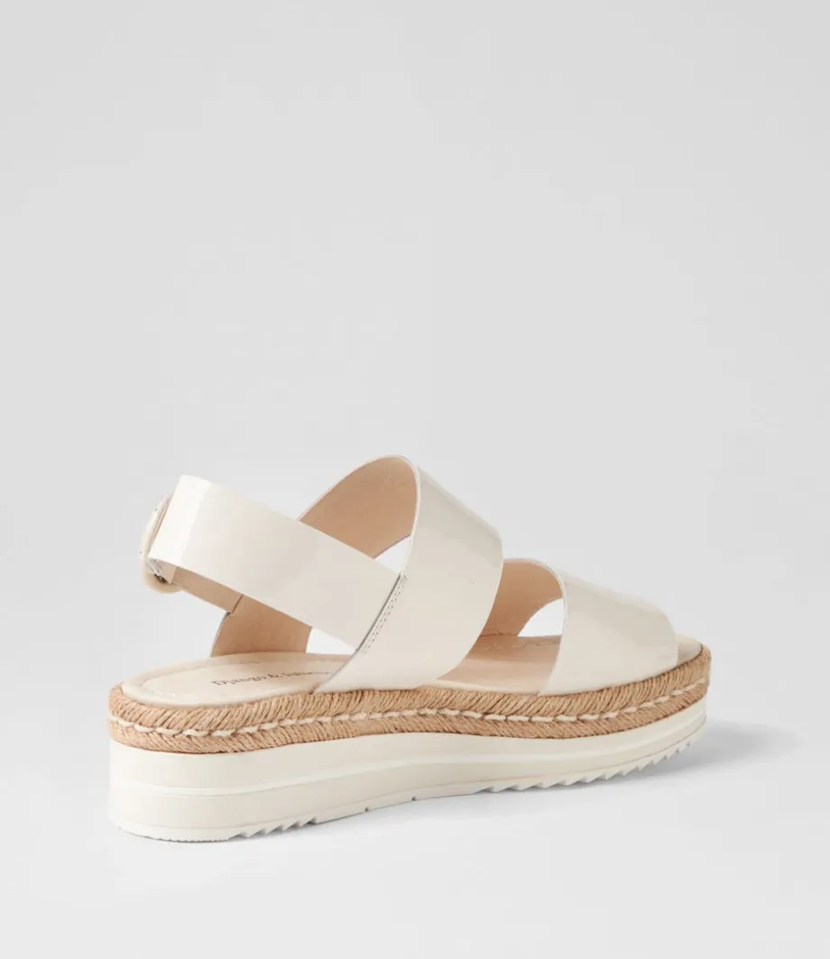 Atha Ivory Patent Leather Sandals