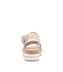 Atha Nude Frill Leather Sandals