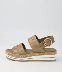 Atha Nutmeg Frill Leather Espadrilles