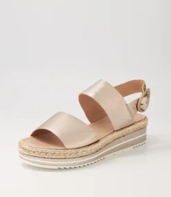 Atha Platino Leather Espadrilles