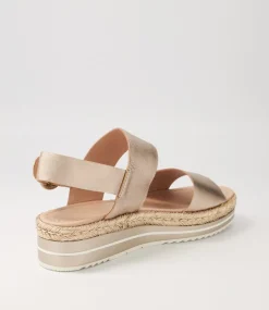 Atha Platino Leather Espadrilles