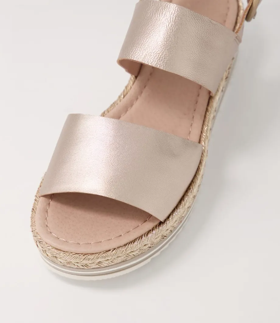 Atha Platino Leather Espadrilles