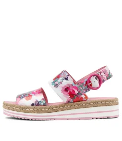 Atha Poppy Print Leather Espadrilles