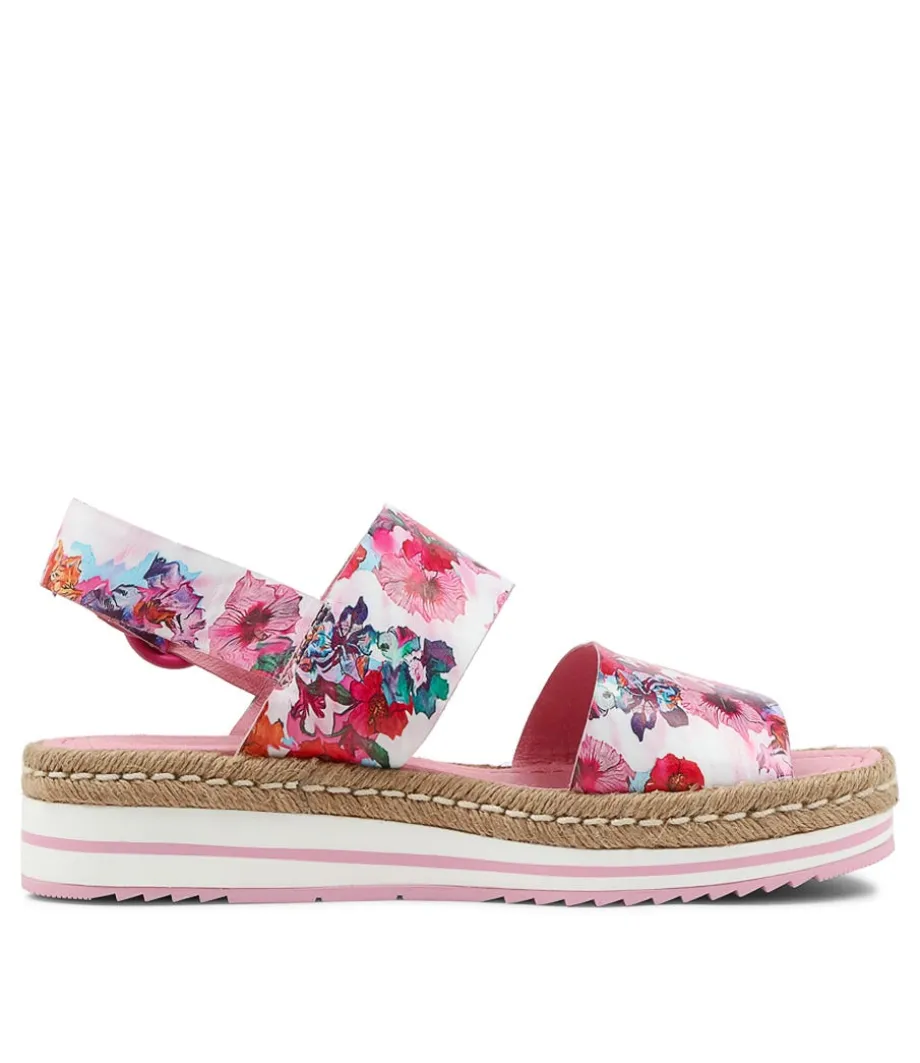Atha Poppy Print Leather Espadrilles