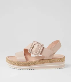 Atory Rose Leather Sandals