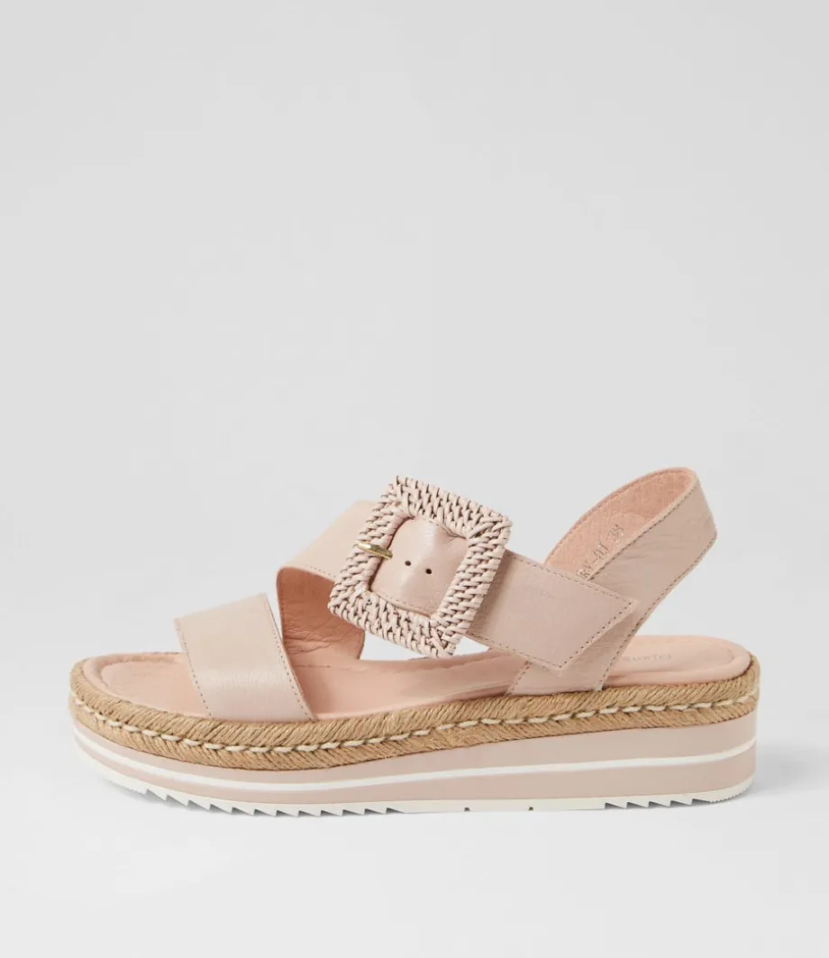 Atory Rose Leather Sandals