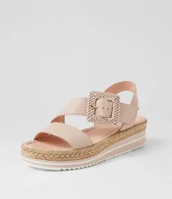 Atory Rose Leather Sandals