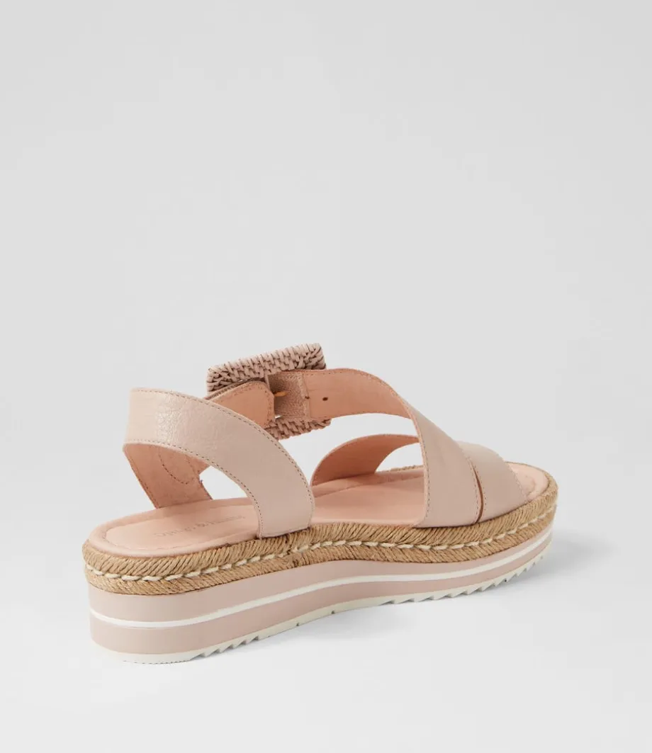 Atory Rose Leather Sandals