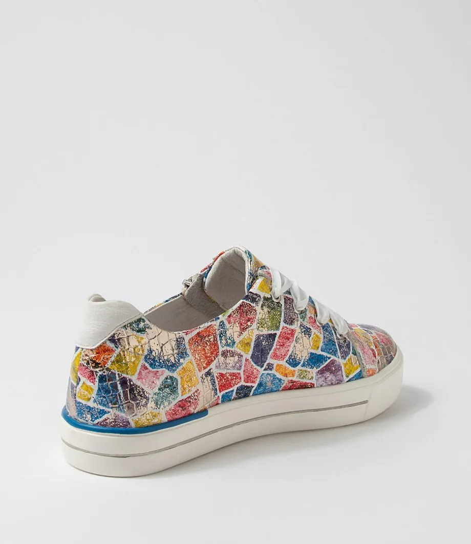 Audry W Bright Metallic Multi Leather Sneakers