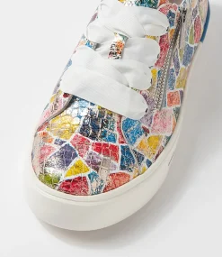 Audry W Bright Metallic Multi Leather Sneakers