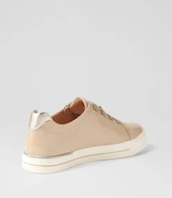 Audry W Latte Gold Wrinkle Patent Leather Sneakers