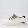 Audry W White Black Patent Leather Sneakers