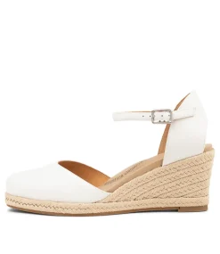 Autumn W White Leather Heels