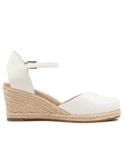Autumn W White Leather Heels