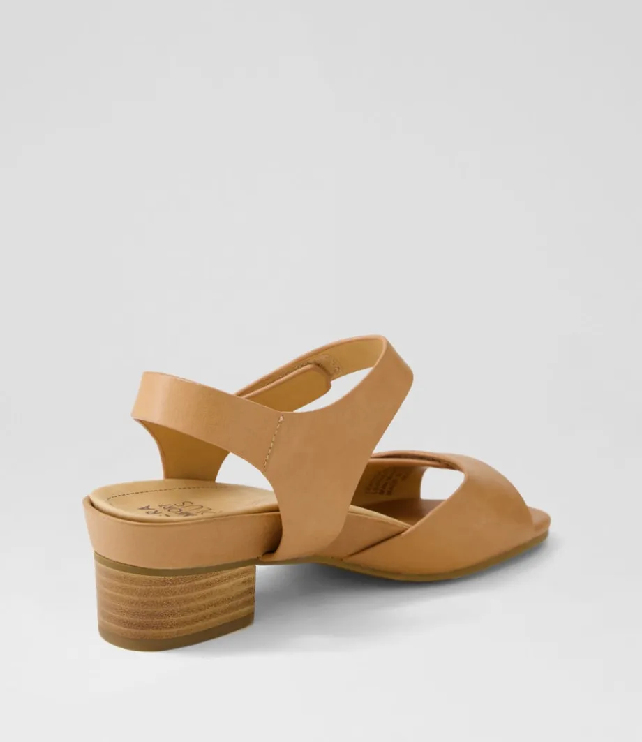 Ava Xw Cappuccino Leather Sandals