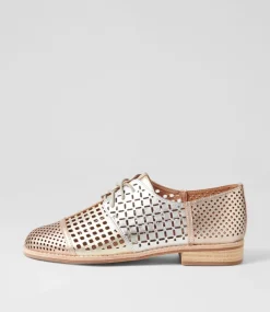 Avert Metallic Multi Lace Up Flats
