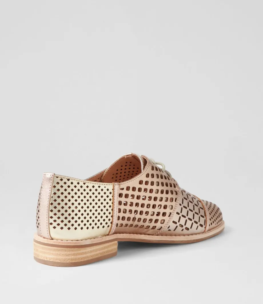 Avert Metallic Multi Lace Up Flats