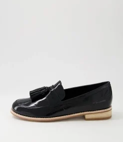Aydin Black Patent Leather Loafers