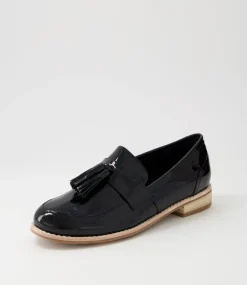 Aydin Black Patent Leather Loafers