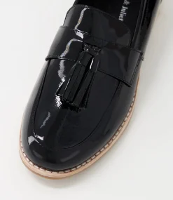 Aydin Black Patent Leather Loafers