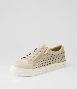Ayleen W Almond Leather Sneakers