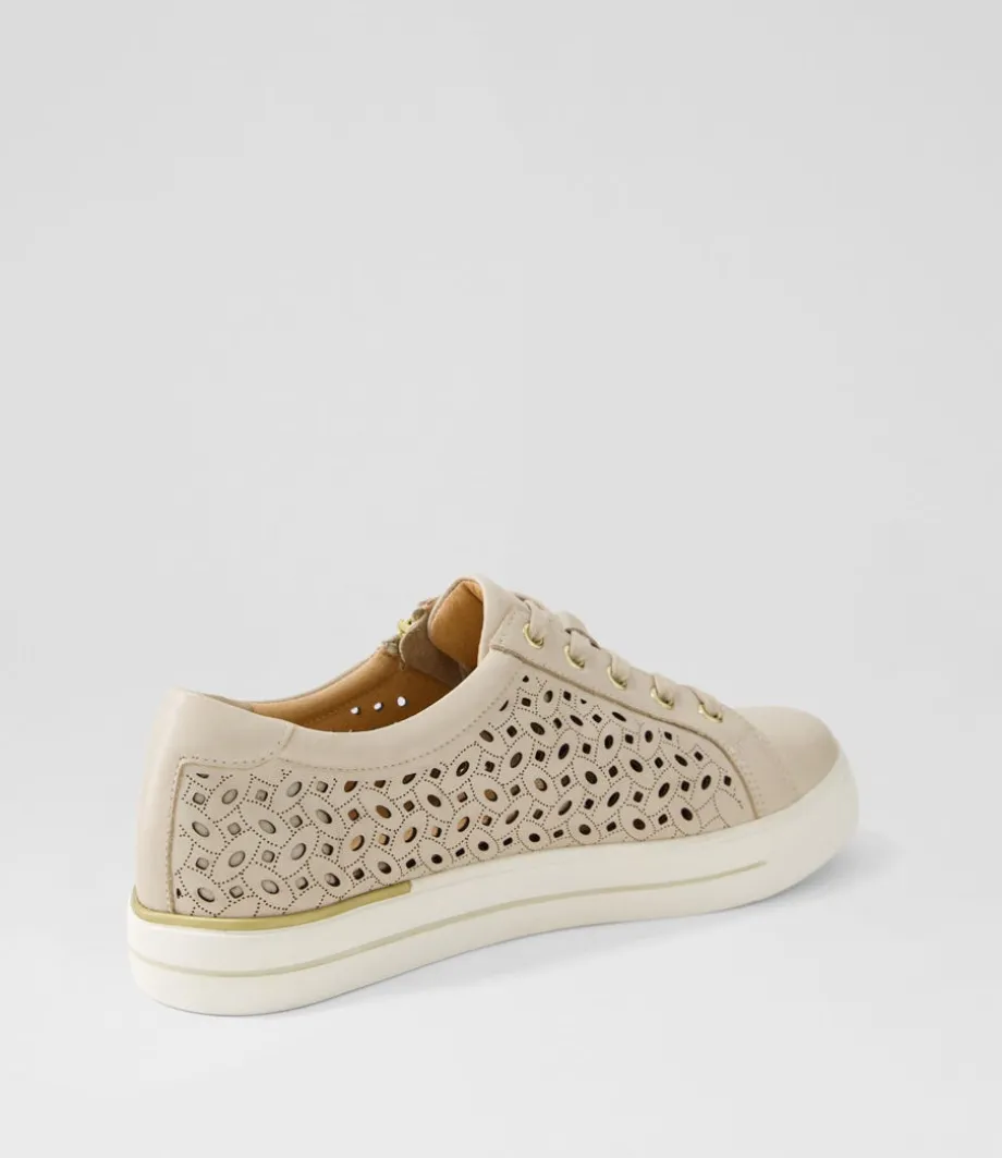 Ayleen W Almond Leather Sneakers