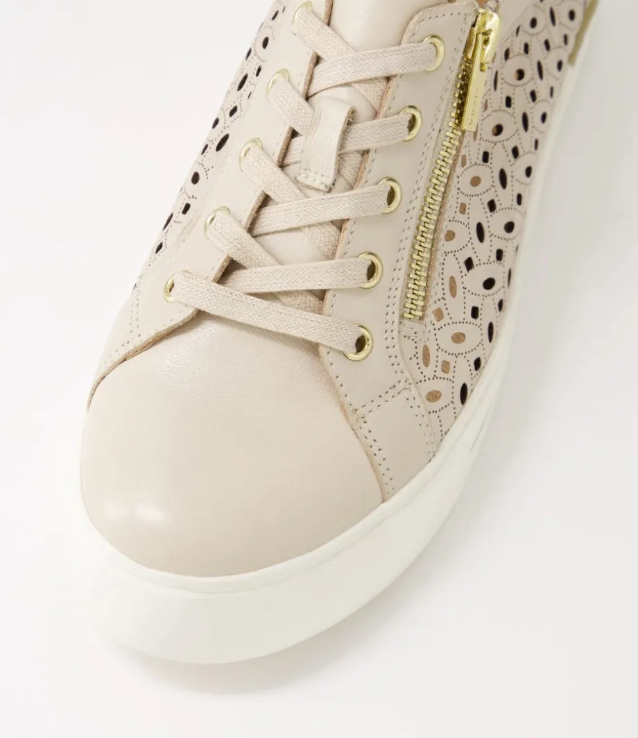 Ayleen W Almond Leather Sneakers
