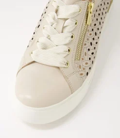 Ayleen W Almond Leather Sneakers