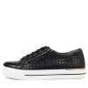 Ayleen W Black Leather Sneakers