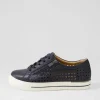 Ayleen W Navy Leather Sneakers