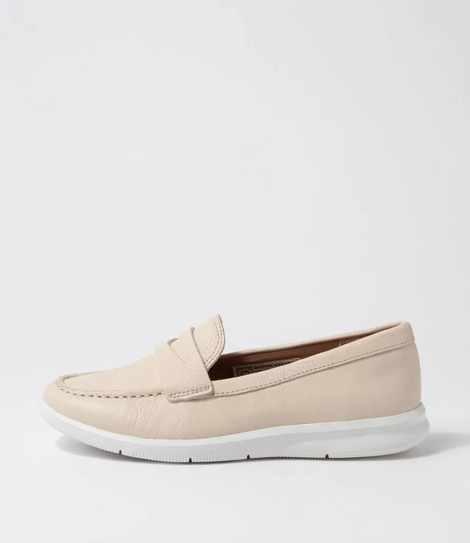 Ayva Washable Penny Vanilla Leather Loafers