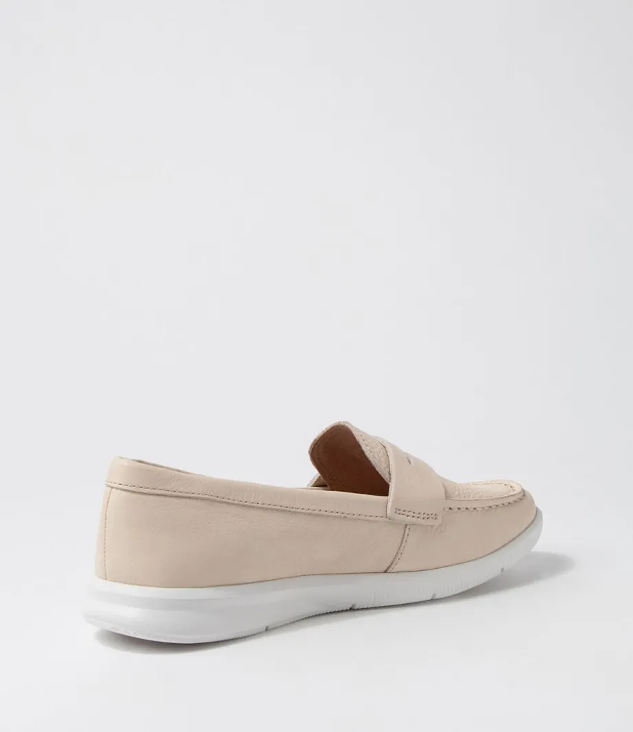 Ayva Washable Penny Vanilla Leather Loafers
